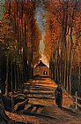 Avenue of Poplars in Autumn by Vincent van Gogh